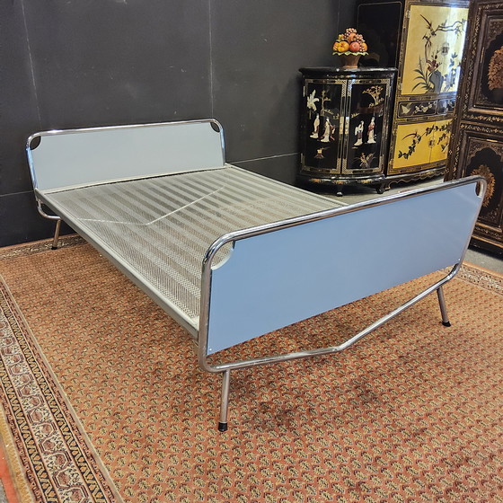 Image 1 of Vintage (1950s) Blue Auping Bedroom Set (Wim Rietveld) Mid Century Bedroom Set