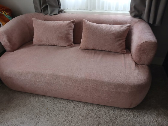 Image 1 of Roze organische  2-zitsbank Jenny chenille Naduvi