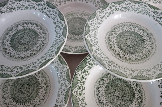 Image 1 of 7 platos hondos de loza Fine Ware