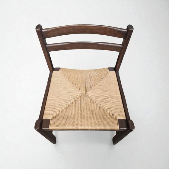 Image 1 of Satz von vier Esszimmerstühlen im Stil von Børge Mogensen, Serie Asserbo, 1970