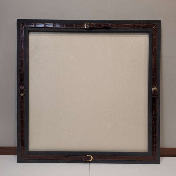 Image 1 of Cornice Marco Tadini in pelle, stile Hermès, anni &#39;90 - Spagna