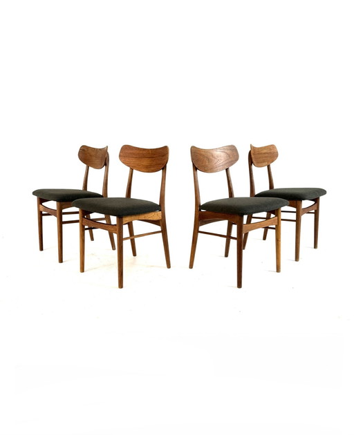 4x sedie da sala da pranzo restaurate, Farstrup Møbler '60