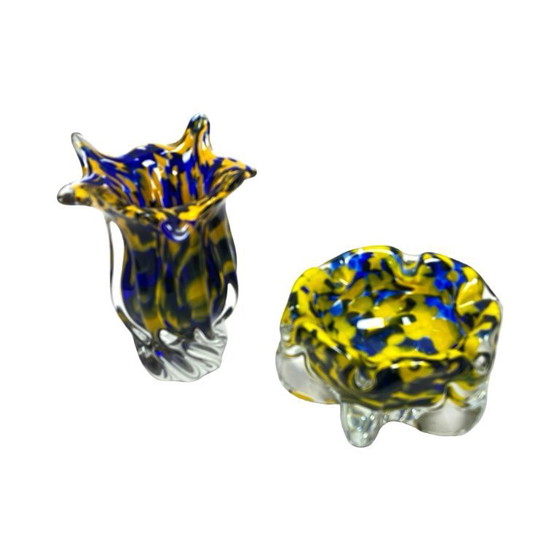 Image 1 of Chřibská Sklárna Vase Josef Hospodka vintage Art Glass années 1960/1970.