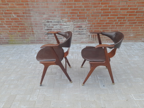 Image 1 of Zwei Kuhhornstühle von Louis van Teeffelen