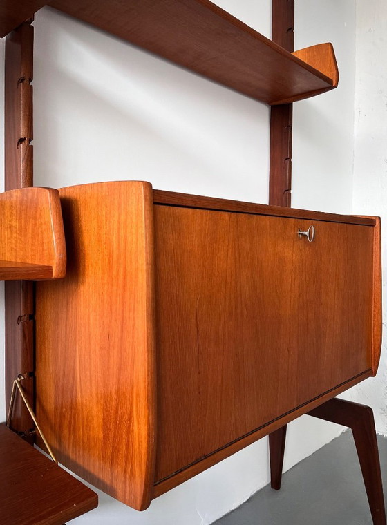 Image 1 of Mid-Century Scandinavian Teak Modular Wall Unit “Ergo” by John Texmon, Norway, 1960s