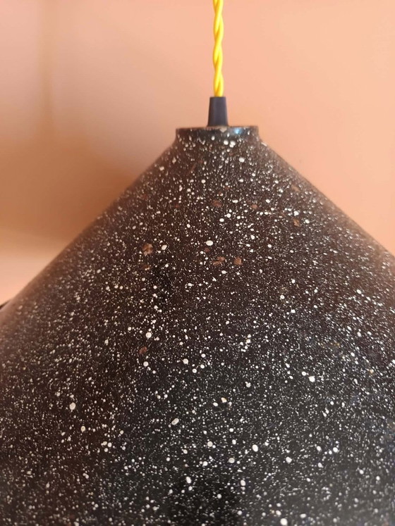 Image 1 of Grande lampada a sospensione industriale vintage in lamiera, 39 cm