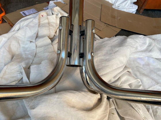 Image 1 of Appendiabiti vintage 1970 in metallo cromato