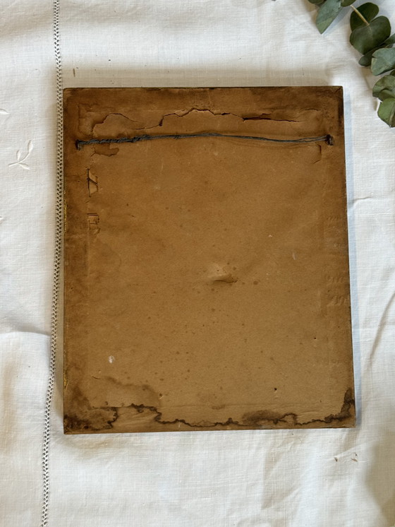 Image 1 of Vintage houten spiegel