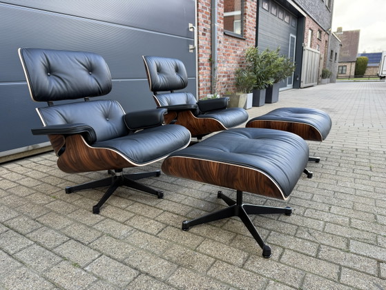 Image 1 of 2 sillones Vitra Eames Lounge originales + otomana de palisandro