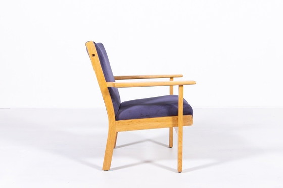 Image 1 of Poltrona di design scandinavo disegnata da Hans Wegner per Getama, Danimarca, anni '80.