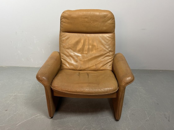 Image 1 of Mid-Century Design De Sede Cognac Leather Lounge Chair Model DS-50, Switzerland 1970s.