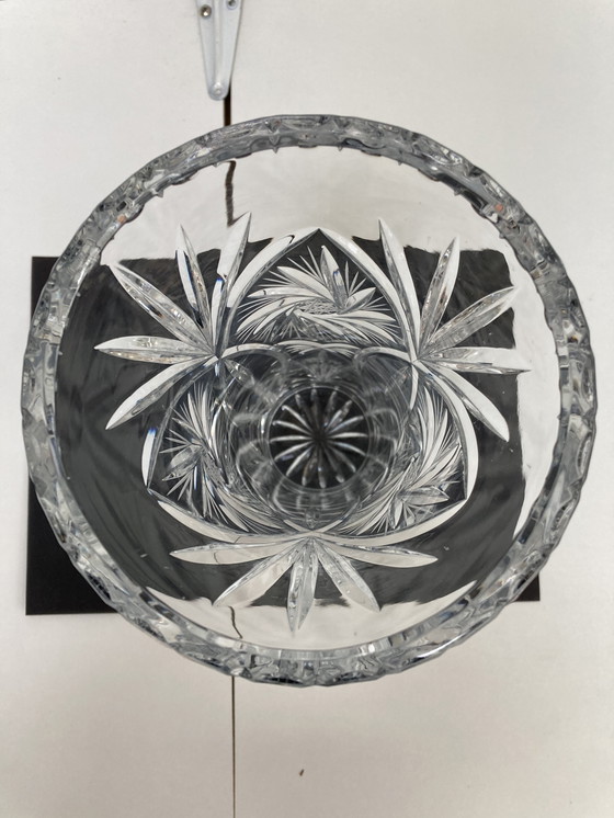 Image 1 of Elegance vintage hand-cut crystal vase 70/80’s