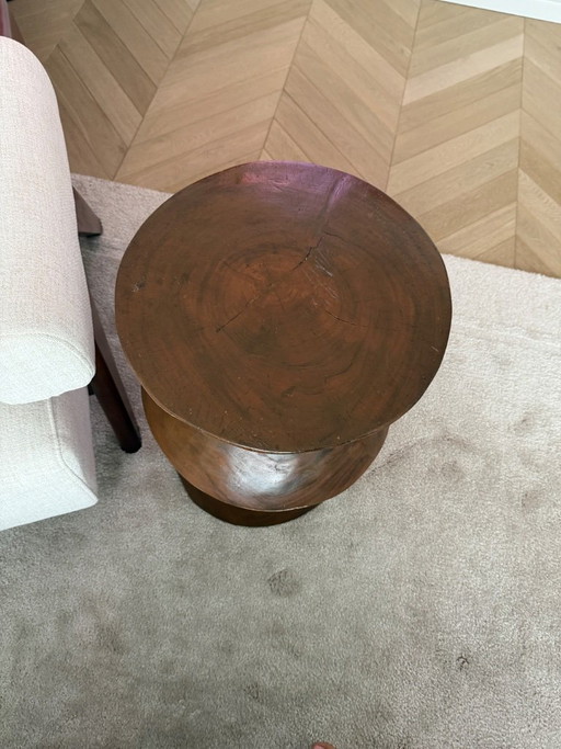 Table d'appoint en bois à motif zigzag – bijzettafels, Wood (photo 2 of 6)