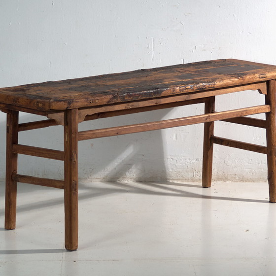 Antiker Konsolentisch aus Kiefernholz – China, circa 1930 – Rustic (photo 4 of 40)