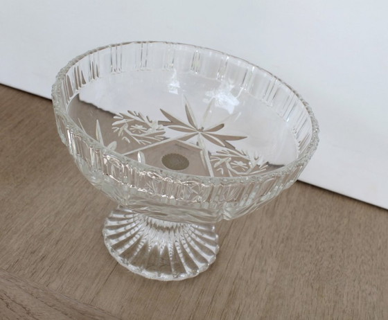 Image 1 of Walther Glas vintage crystal bowl on foot (1970 - 80)