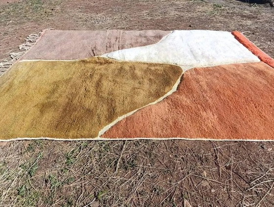 Alfombra bereber marroquí Mrirt 300 × 200 cm – lana gruesa, patrón abstracto – Algodón, Bohemian (photo 5 of 10)