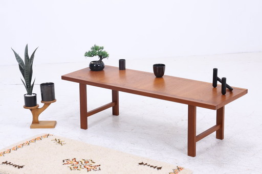 Beautiful vintage teak coffee table | Mid - Century side table Telephone table 60s retro living room #09-04