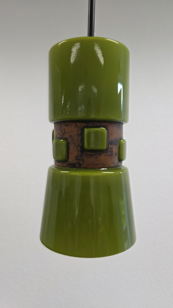 Image 1 of Flygsfors "Tribal" pendant lamps by Wiktor (Victor) Berndt | Sweden | ca. 1968-1975