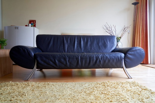 Beautiful Rolf Benz 2.5 and 3-seater Leather Sofa Set – 3 5 zitsbanken
