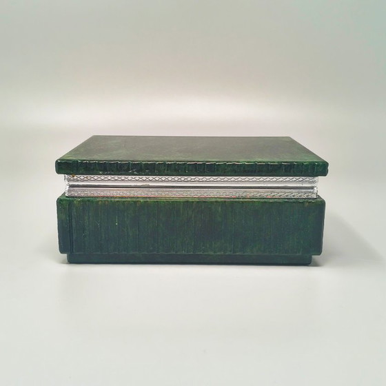 Image 1 of Ensemble à fumer vert albâtre des années 1960, par Romano Bianchi, fait main