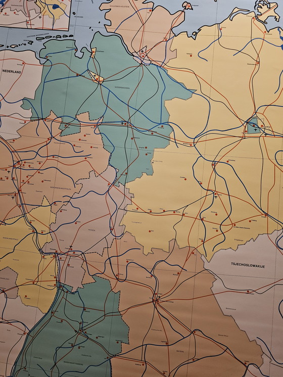 Image 1 of School map Federal Republic of Germany GDR