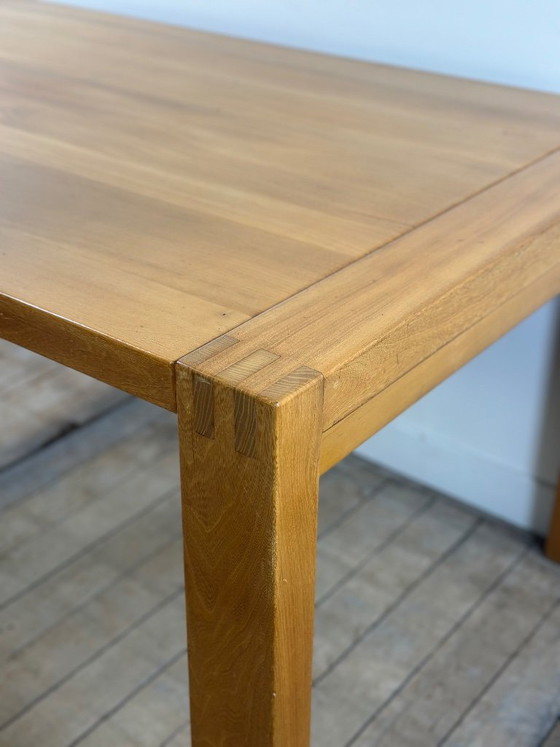 Image 1 of Extendable table in solid oiled elm, Maison REGAIN, 1970