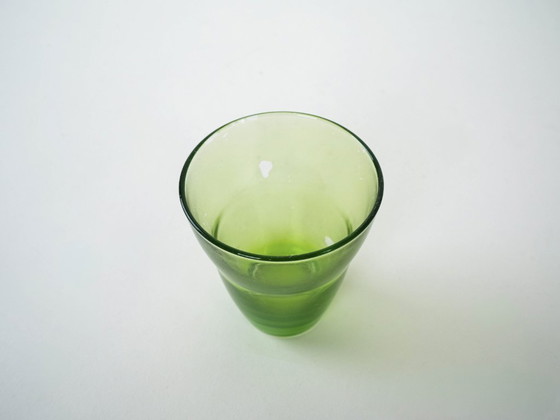 Image 1 of Set di bicchieri verdi, design italiano, anni '80, produzione: Italia