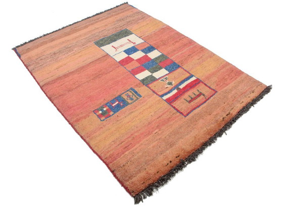 Image 1 of Original Perserteppich Gabbeh Ghashghai Orientteppich 158 cm x 116 cm Alt Natur