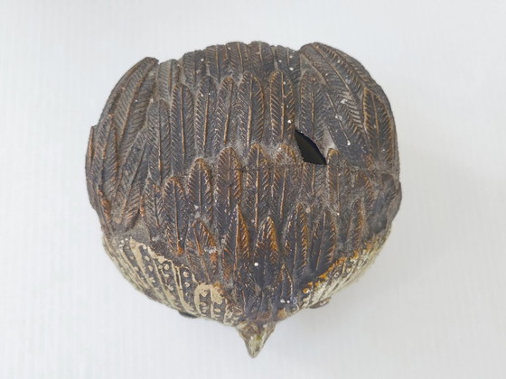 Image 1 of Precioso bombonera antigua de cerámica firmada con la letra "N", ¿de época del siglo XIX?