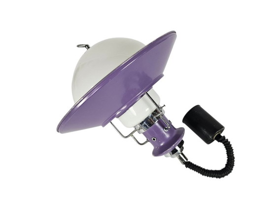 Image 1 of Brevettato - Space Age - hanglamp - opaline glas - metaal - Italie - 70's