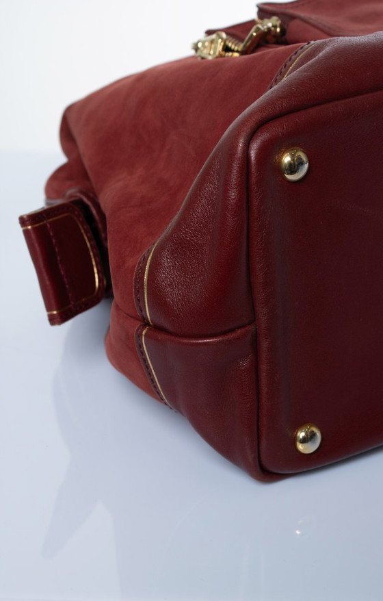 Longchamp, borsa Legend in camoscio rosso, Borse a mano (foto 7 di 12)