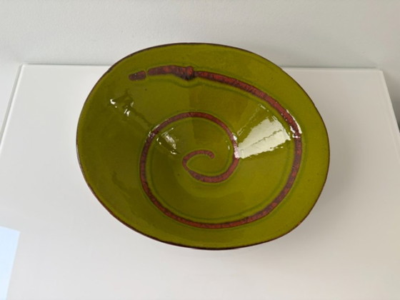 Ciotola vintage in ceramica verde con decoro a spirale – Ciotole (photo 4 of 15)