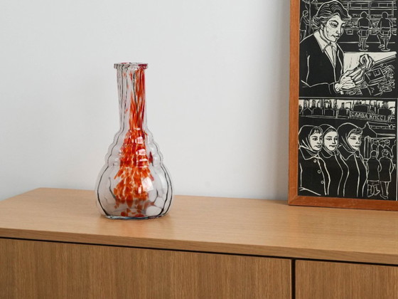 Image 1 of Glass vase, Italian design, 1970s, made in Italy