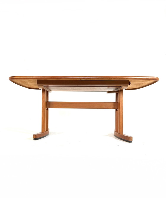 Image 1 of Tavolo da pranzo vintage XXXL estensibile in teak anni '80