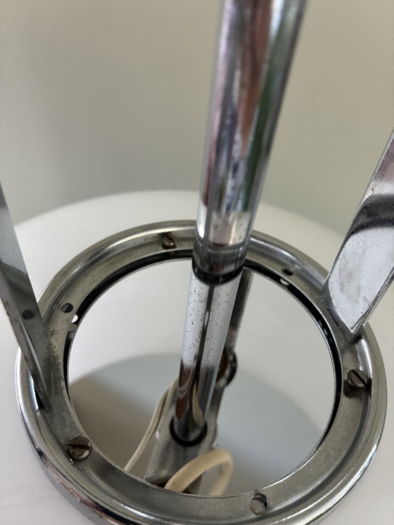 Image 1 of Space Age Vintage Floor Lamp “Lucerna” in chrome-plated steel by Harvey Guzzini