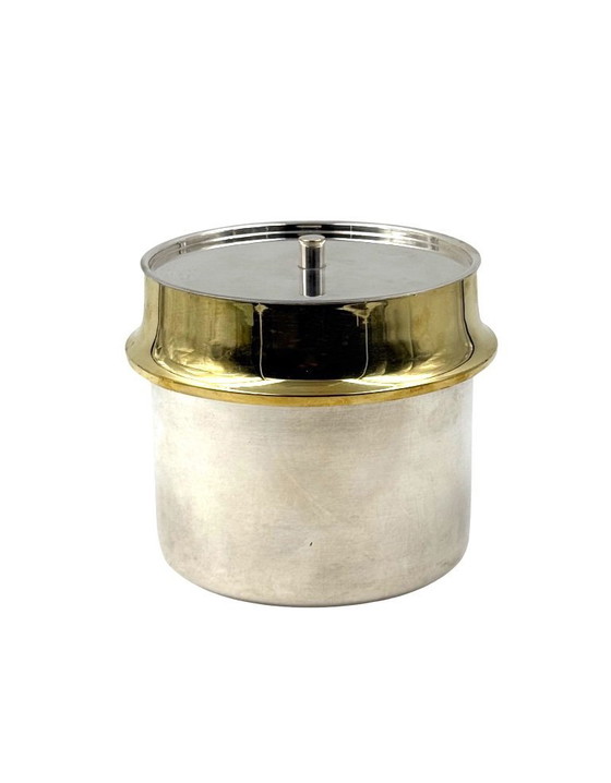 Image 1 of Secchiello per il ghiaccio in oro Hollywood regency, Italia, 1980 ca.