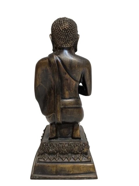 Kniender Bronze-Buddha in Anjali Mudra – Burma, 18.-19. Jahrhundert – Bildhauerei (photo 4 of 11)