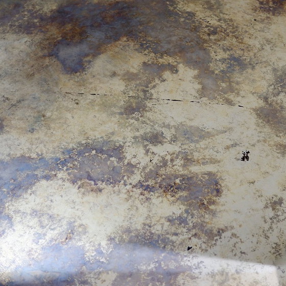 Image 1 of Gilded Iron Coffee Table by René Drouet - 1940s