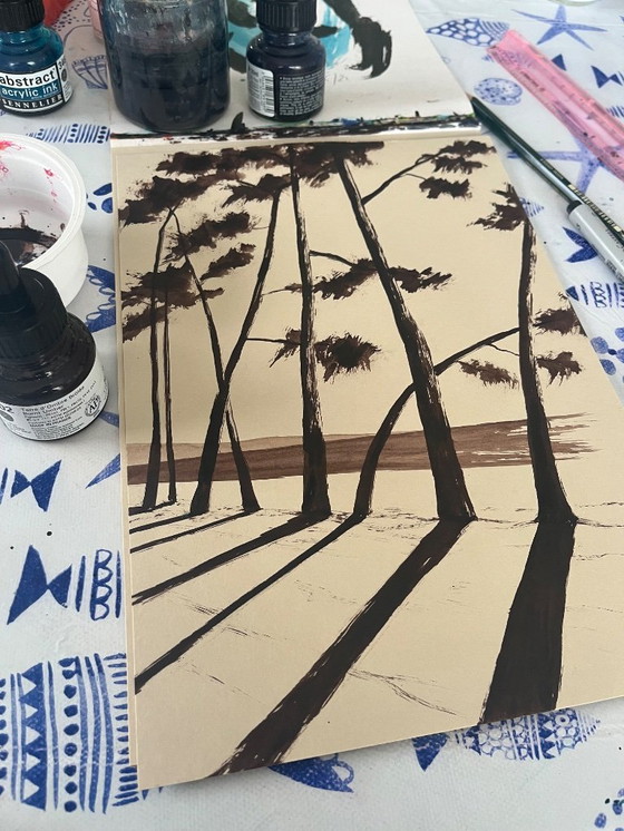 Image 1 of Ink on 250g natural paper. 30x21cm.