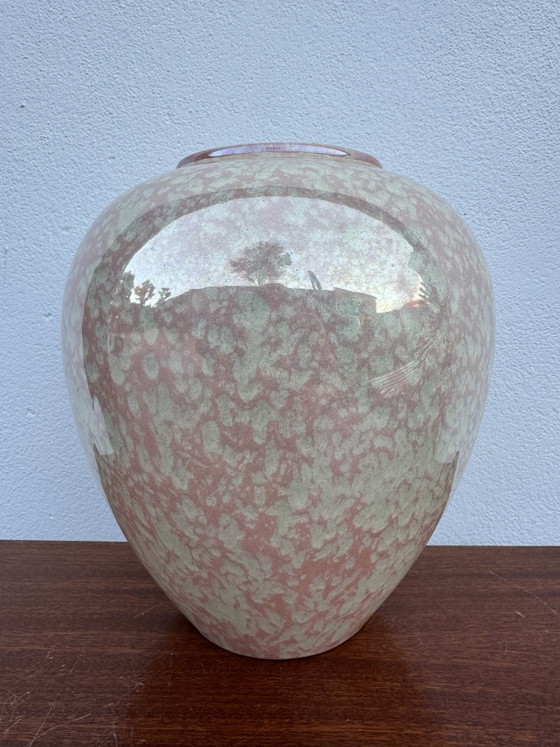 Jarrón Esfera de Loza de Charolles Iridiscente Años 80 – Jarrones, Ceramic (photo 10 of 10)