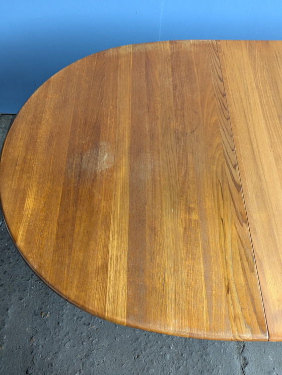 Image 1 of Table de salle à manger extensible vintage danoise en teck, Dyrlund