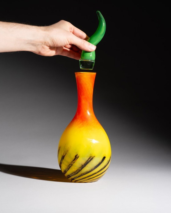 Image 1 of Rosenthal Studio Line « Kontiki » Nanny Still (1993) Carafe H37cm et coffret avec couvercle