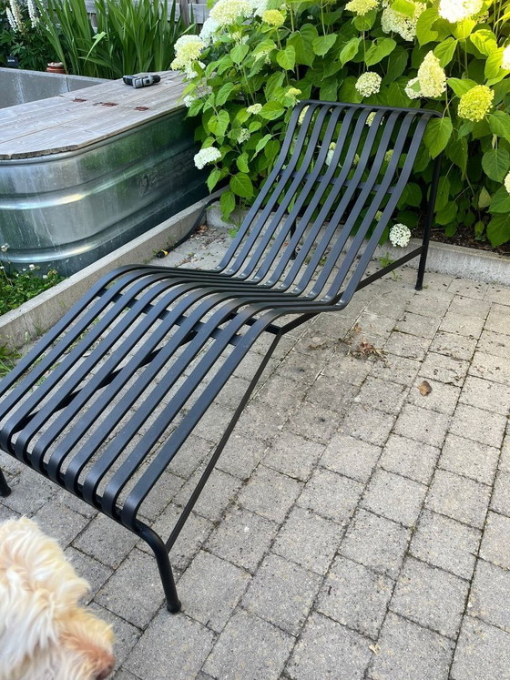 Image 1 of HAY Palissade Ligstoel Zwart met Kussens