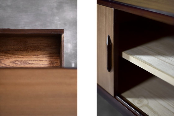 Image 1 of Vintage Mid-Century Danish Modern Wood Sideboard with Drawers, 1970s