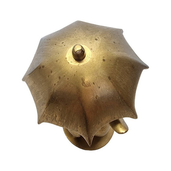 Pato de latón antiguo con paraguas – Regalos, Brass (photo 5 of 6)