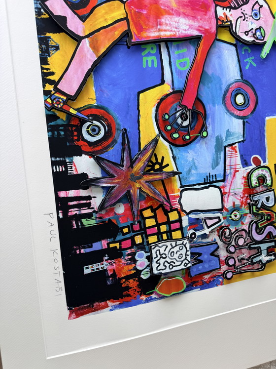Paul Kostabiart Gemengd in reliëf – Kunst, Paper, Other (photo 4 of 10)