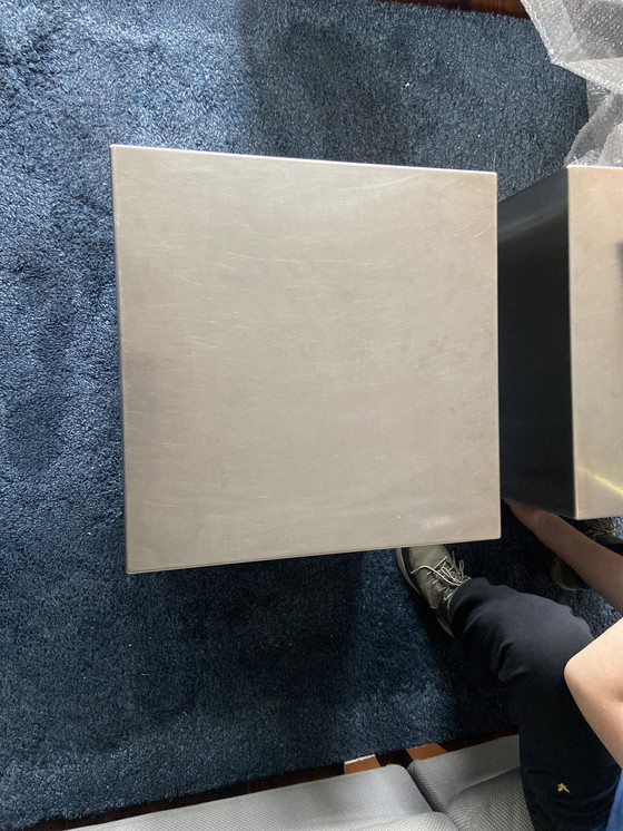 Image 1 of Tavolino di design in acciaio inox del marchio Casa Milano