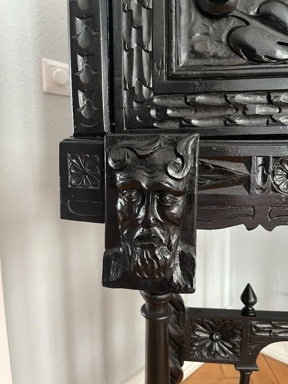 Image 1 of Spanischer Bargueno (Sekretär) umgebaut zum Barschrank