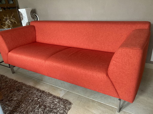 Rolf Benz linea orange sofa
