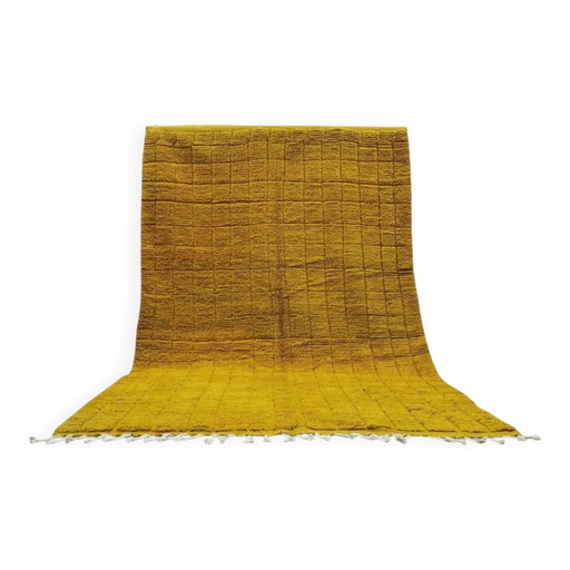 Marokkanischer Teppich aus Naturwolle, handgefertigt, 2,5x1,5 m.